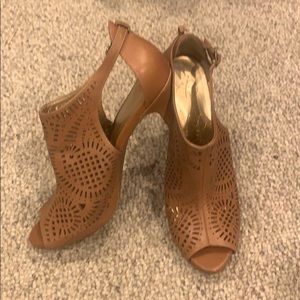 Jessica Simpson Cut Out Peep Toe Booties